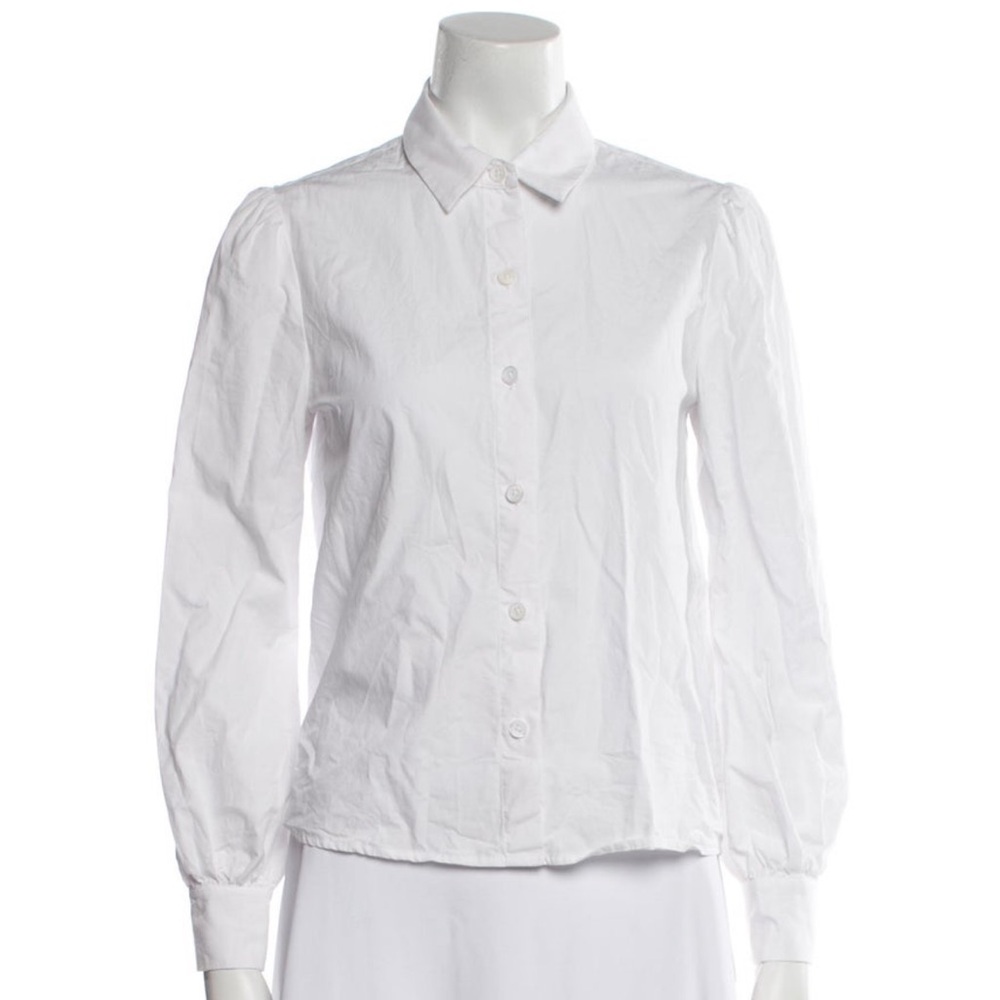 Reformation Puff Sleeve Button Down